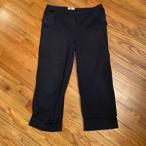 Black cold water creek capri pants